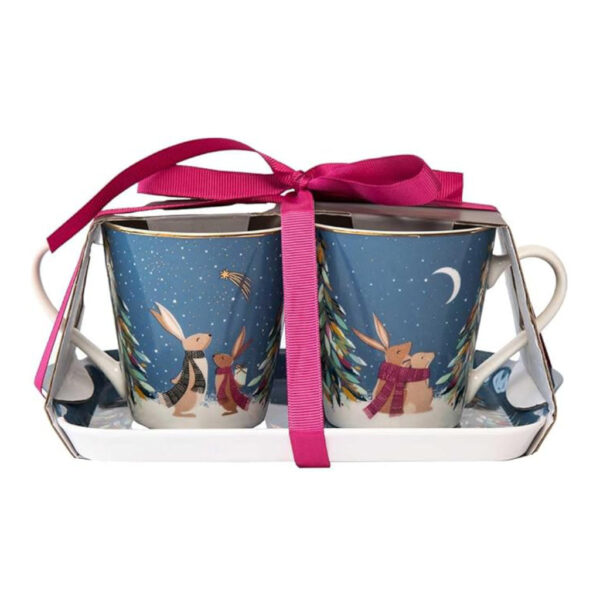 Woodland Tales Festive Mug & Tray Set Sara Miller Cut Out Image