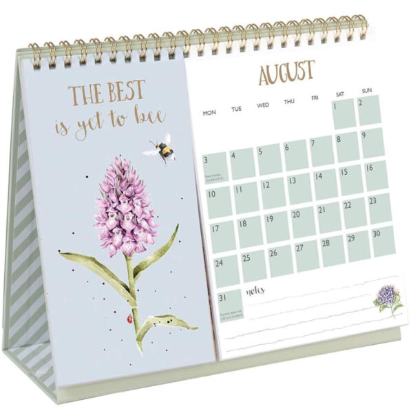 Wrendale 2026 Desk Calendar Showing Bumblebee