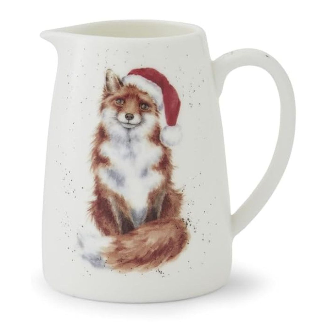 Wrendale Christmas Posy Jug Fox