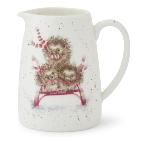Wrendale Christmas Posy Jug Hedgehog