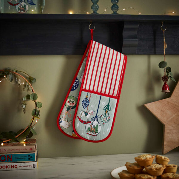 Christmas Ornaments Kitchen Textiles Double Glove