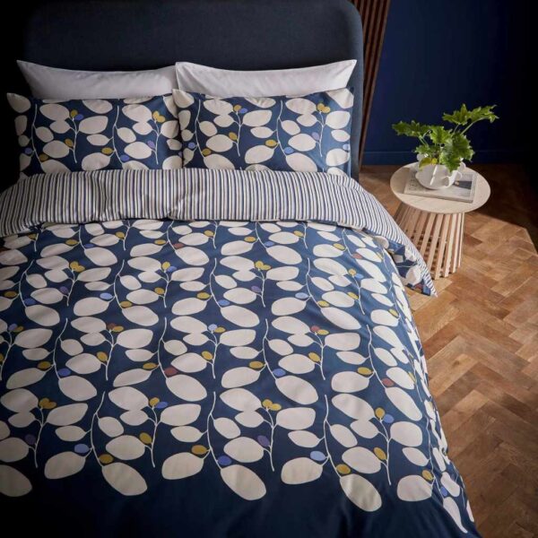 Scandi Blue Floral Bedding Elevated Image
