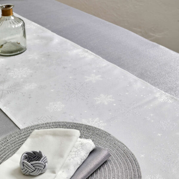 Snowflake Silver Table Runner By Walton & Co