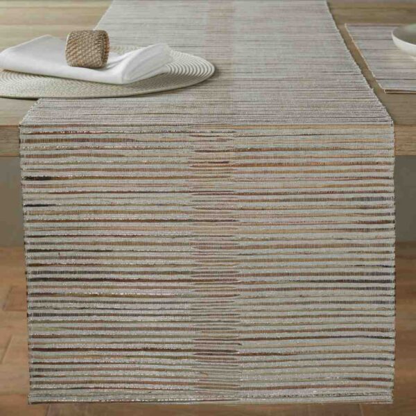 Silver & Gold Water Hyacinth Table Runner