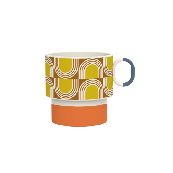 Orla Kiely Stacking Mug Aura Orange