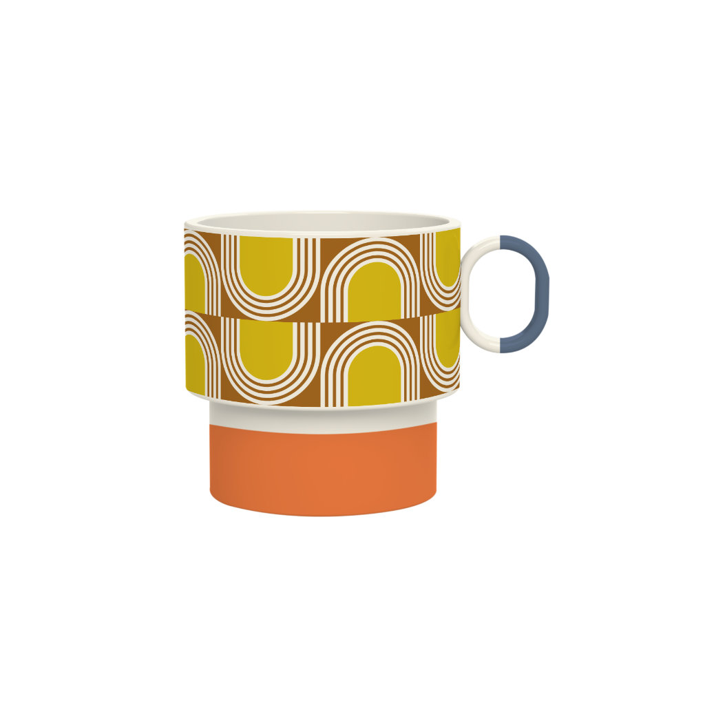 Orla Kiely Stacking Mug Aura Orange