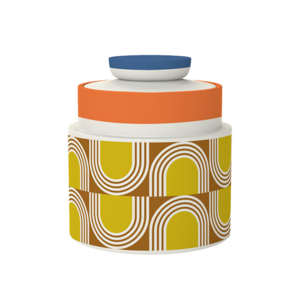 Orla Kiely Storage Jar Aura Orange