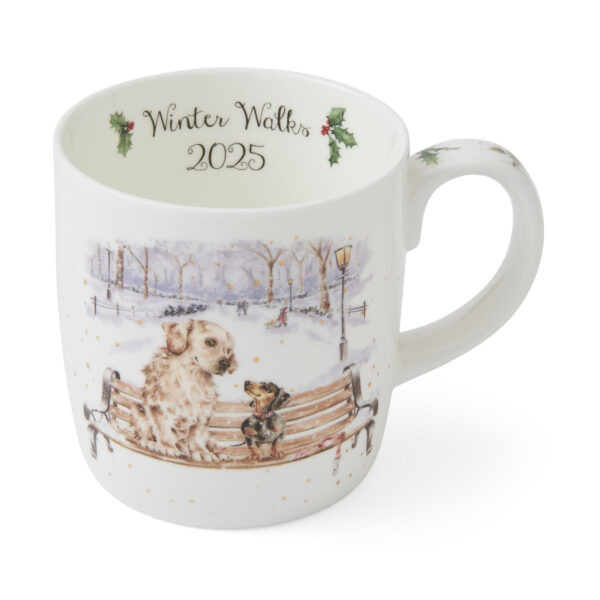 Winter Walks Wrendale Large Mug Close Up Image