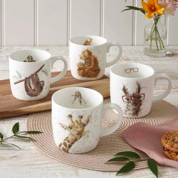 Wrendale Mug Zoo Animals Set of 4 Mugs