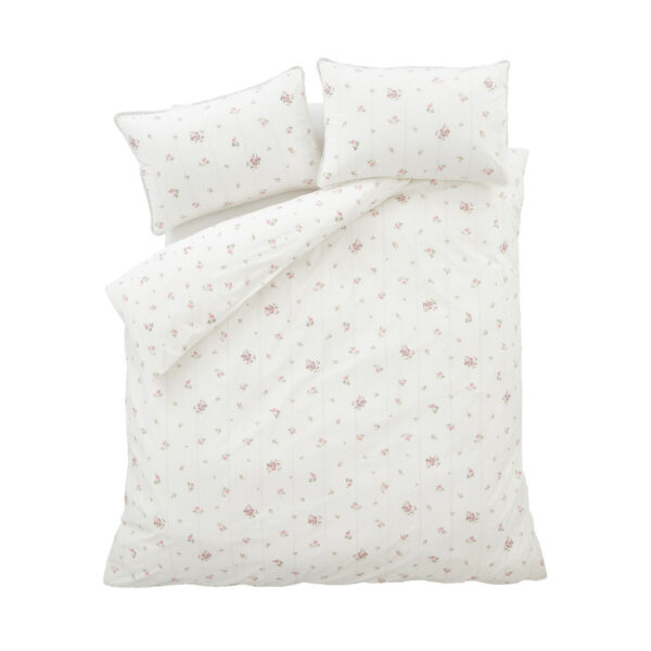 Bianca Vintage Rose Bud Lace Cream Overhead