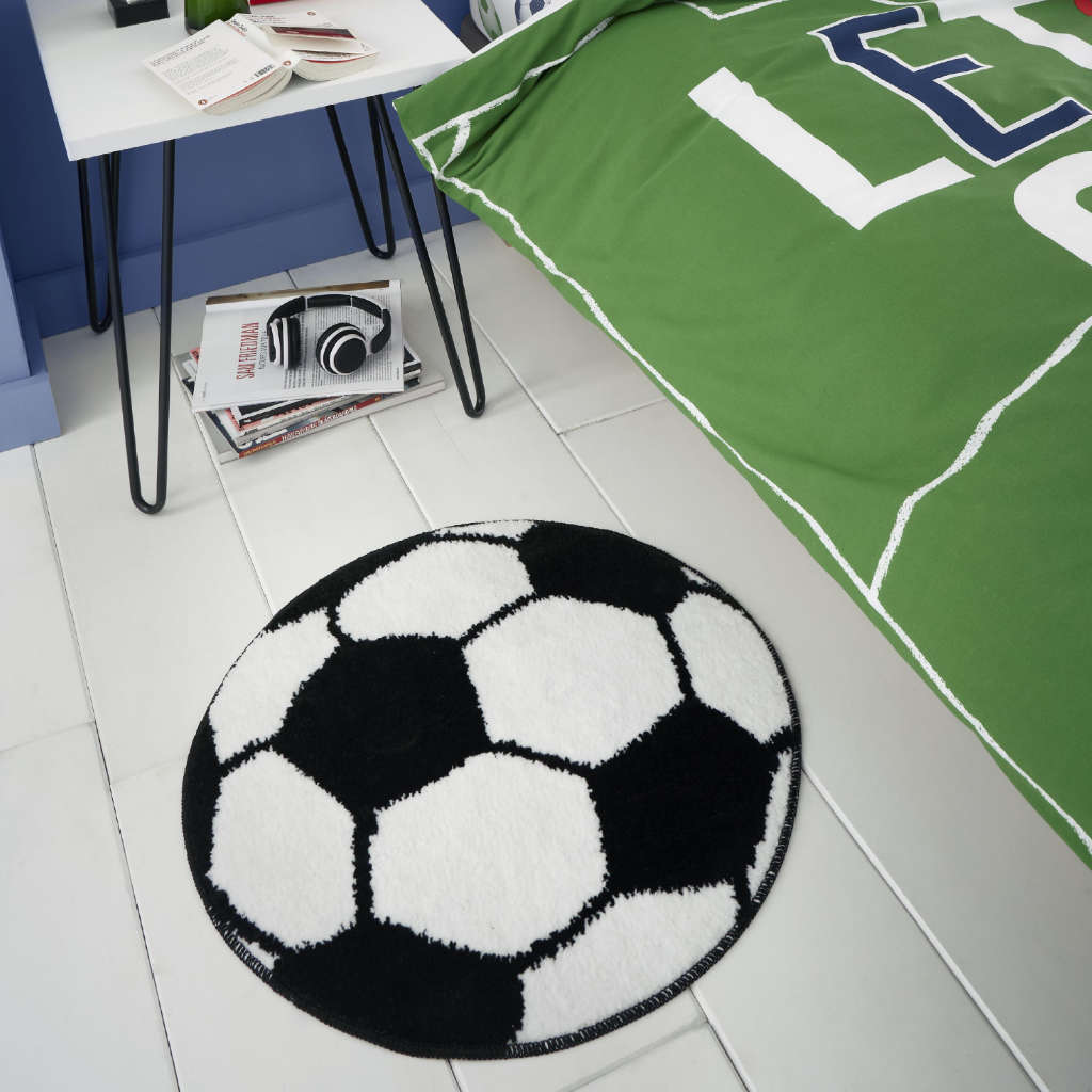 Catherine Lansfield Voetbal Blue Dekbedovertrekset 160 X 200 + 50 X 80 Cm - 100% Katoen