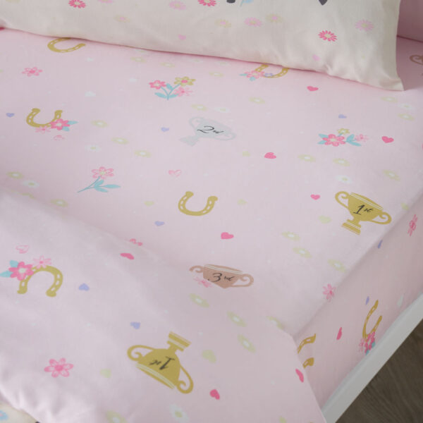Catherine Lansfield Happy Horses Cream Fitted Sheet