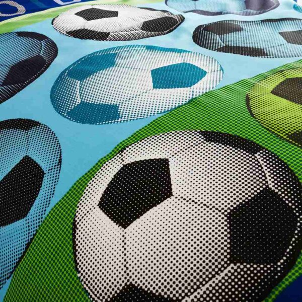 Football Blue Children's Bedding Detail Image
