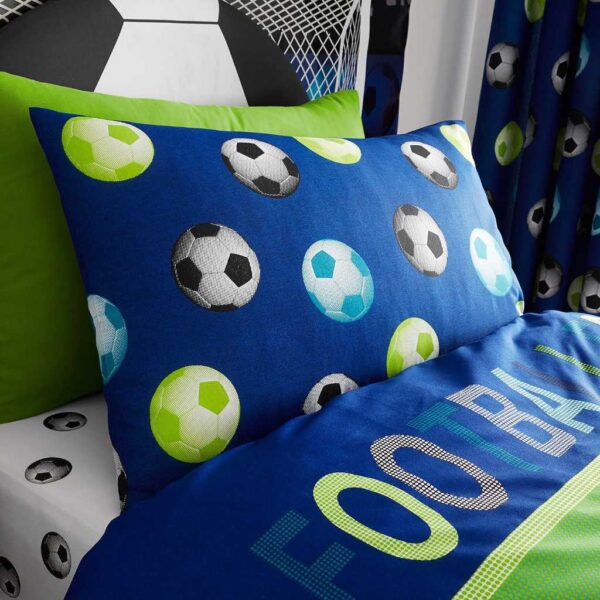 Football Blue Children's Bedding Pillowcase Image