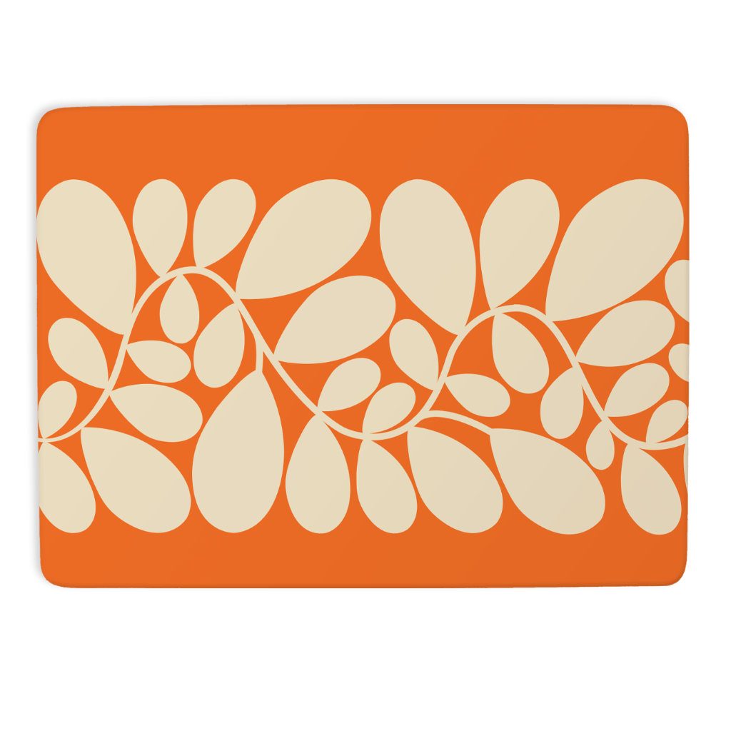 Orla Kiely Placemat Set of 6 Sycamore Stripe Orange