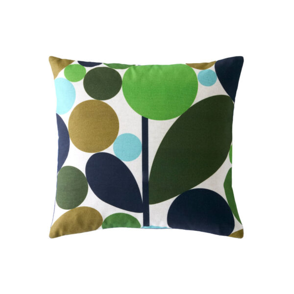 Bubble Flower Evergreen Cushion Face By Orla Kiely