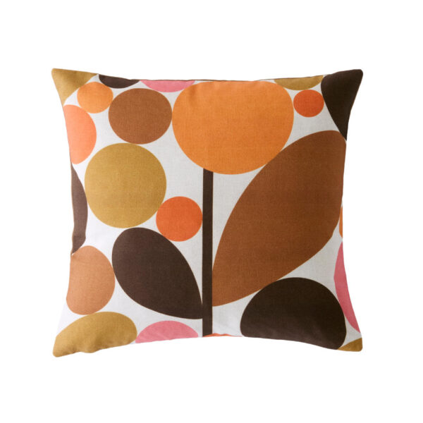 Bubble Flower Sienna Cushion Face By Orla Kiely