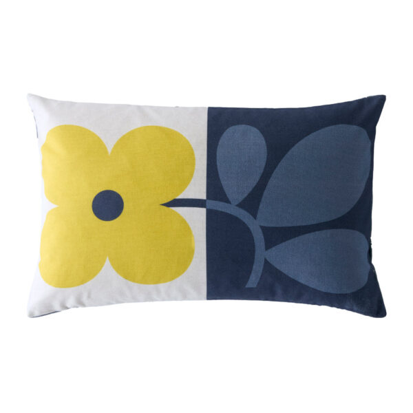 Floret Dandelion and Denim Orla Kiely Cushion Face
