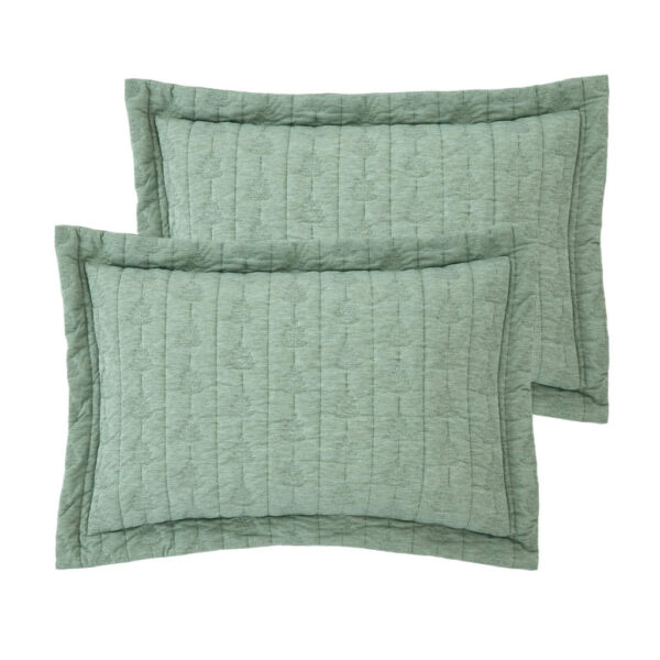 Tamba Leaf Green Bedding Oxford Pillowcase Image