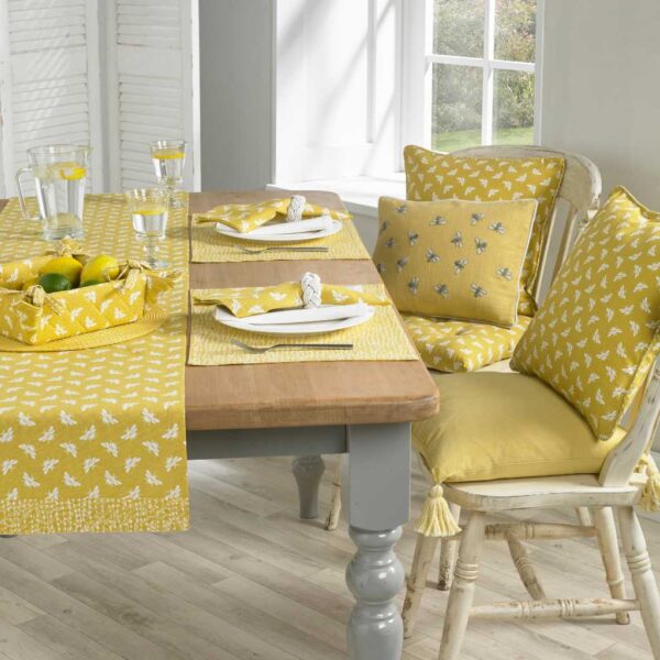 Waltons Bee Ochre Table Settings