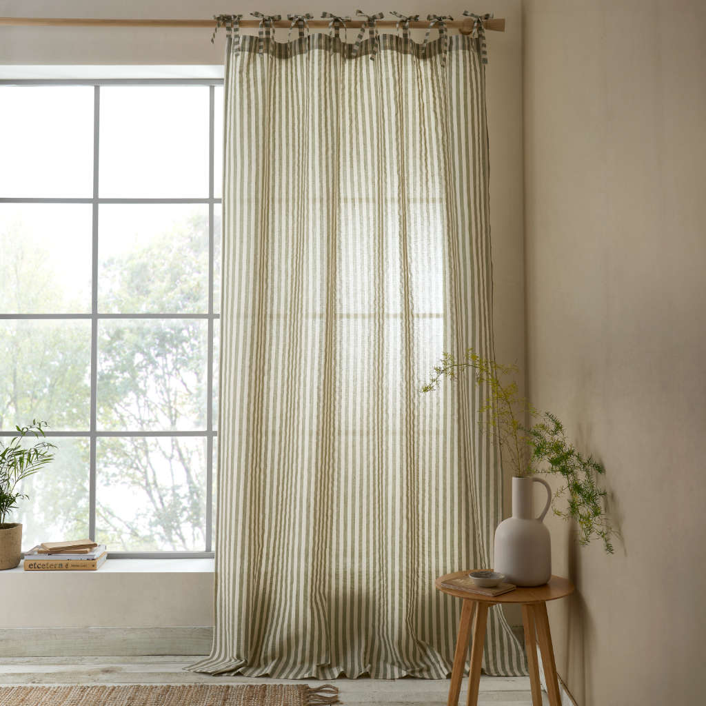 Zanzibar Green Voile Yarn Panel Main Image