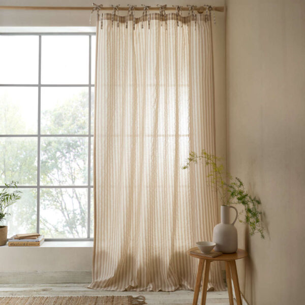 Zanzibar Natural Voile Yarn Panel Main Image