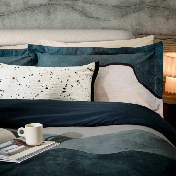 Harlequin Sedimentary Agate Duvet Cover Set Cloe Up Image