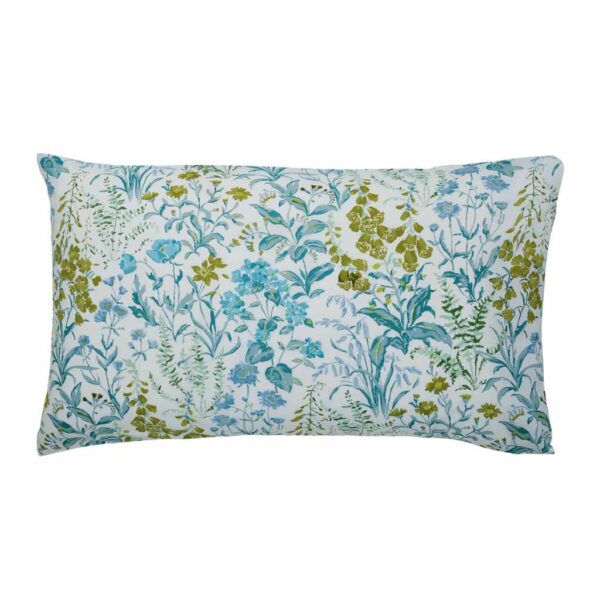 Helena Springfield Foxglove Print Aqua cotton Pillowcase
