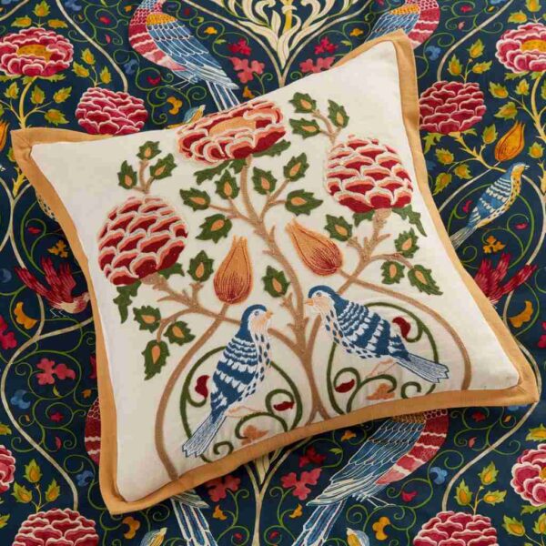 Morris Seasons By May Indigo Cushion