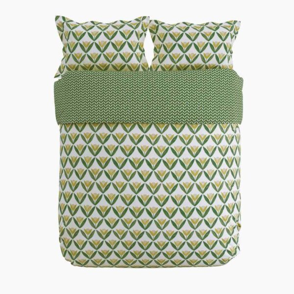 Scion Tulip Trellis Lemon Duvet Cover Set Overhead Image