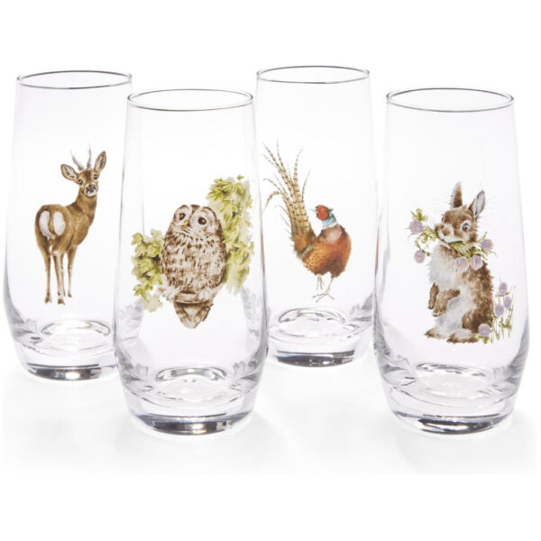 Wrendale Hi Ball Glasses Set of 4