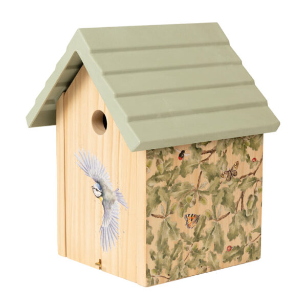 Wrendale Designs Bird House Blue Tit Side View