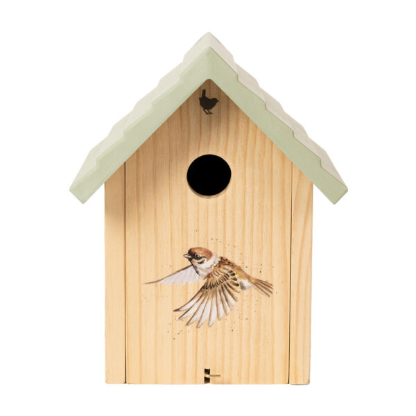 Wrendale Designs Bird House Sparrow Front View