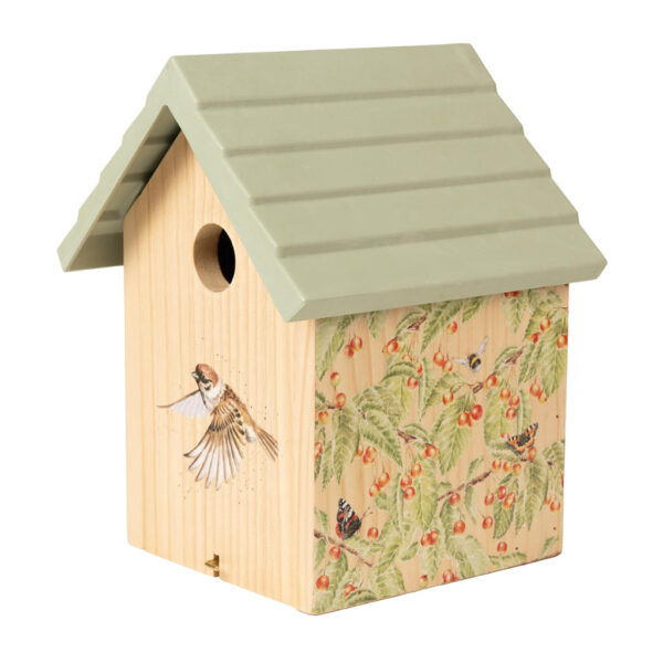 Wrendale Designs Bird House Sparrow Side View