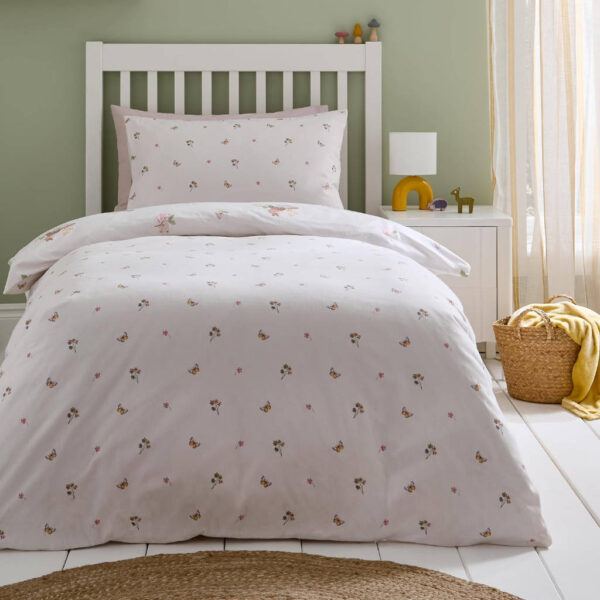 Brushed Forest Friends Cream Duvet Cover Set Reverse