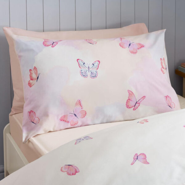 Ombre Butterflies Pink Pillowcases