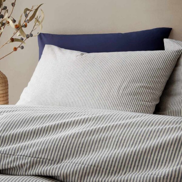 Pineapple Elephant Woven Stripe Blue Pillowcases