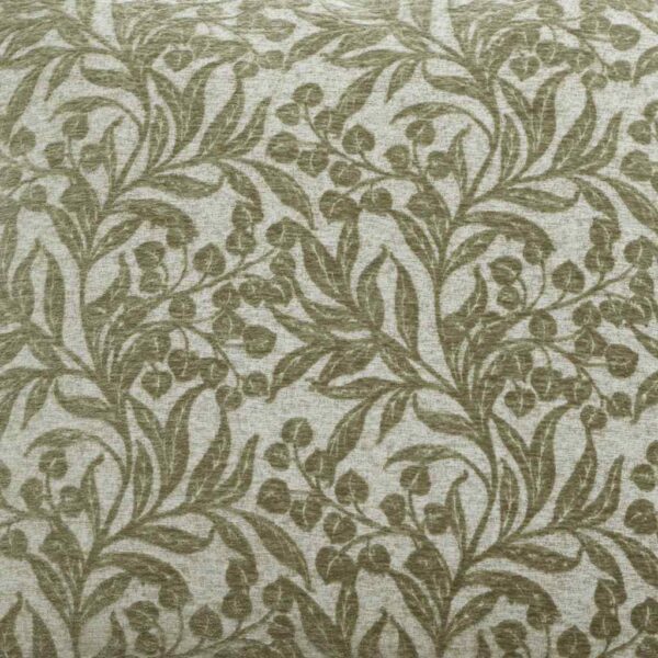 Chenille Leaves Green Cushion Bianca Pattern Image