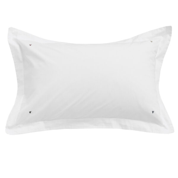 Sophie Allport Love Hearts Embroidery Pillowcase