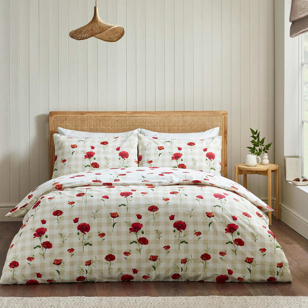 Poppy Red Duvet Cover Set