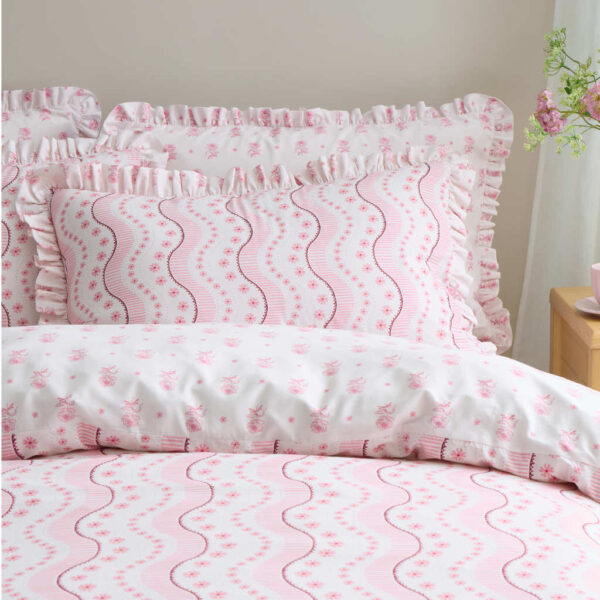 Cath Kidston Bedding Spiltalfield Silk Stripe Pillowcase Image