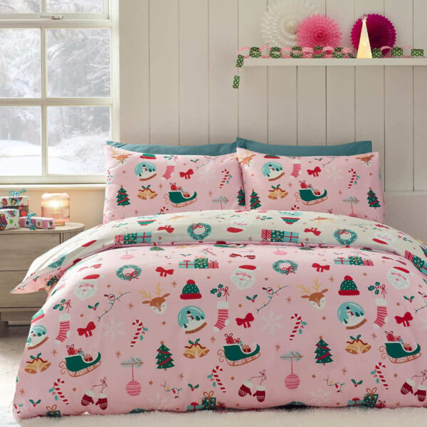 Christmas Happy Holidays Bedding Lansfield Main Image