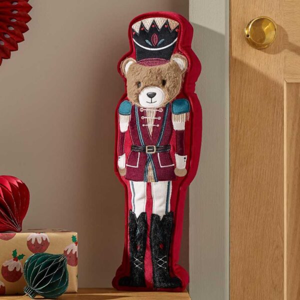 Christmas Nutcracker Bows Bedding Lansfield 3D Cushion Main Image