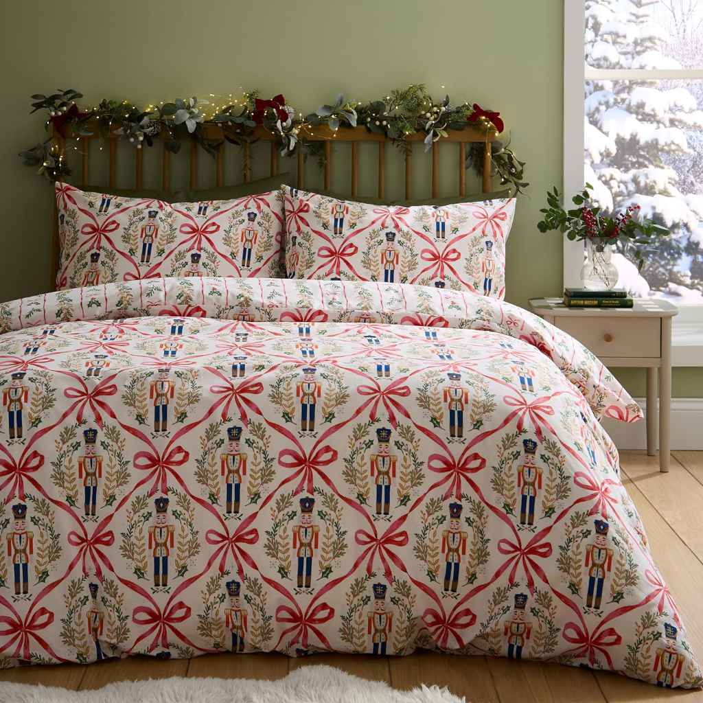 Christmas Nutcracker Bows Bedding Lansfield Main Image