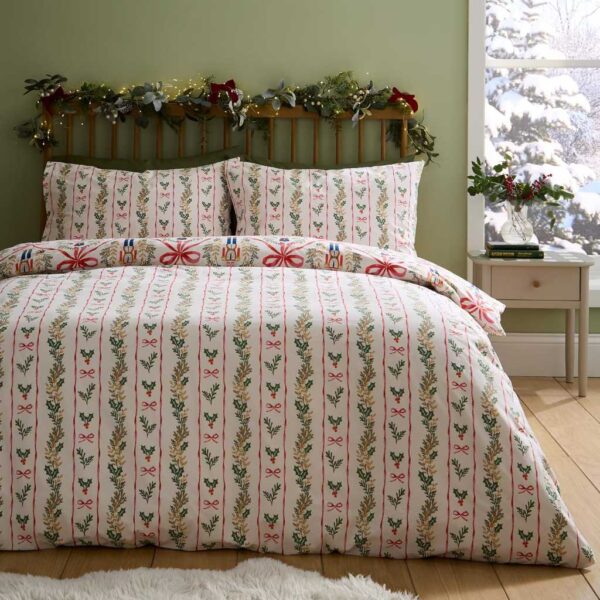 Christmas Nutcracker Bows Bedding Lansfield Reverse Image