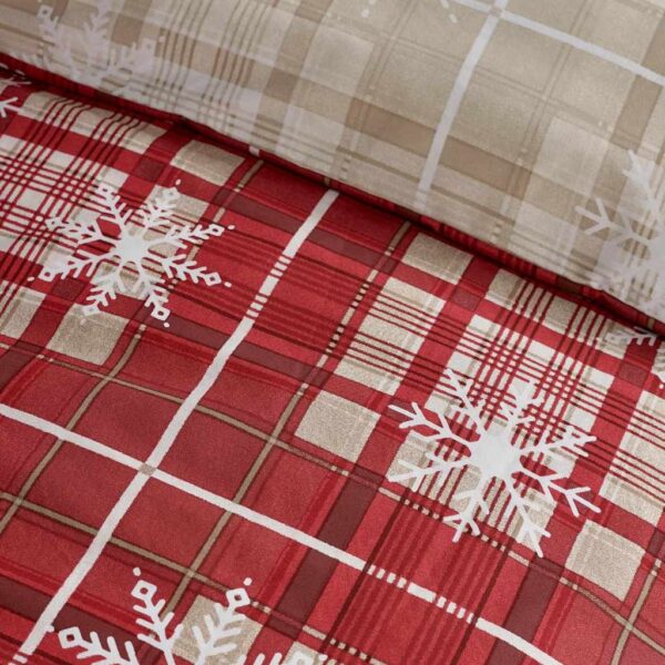 Christmas Scandi Check Bedding Lansfield Detail Image