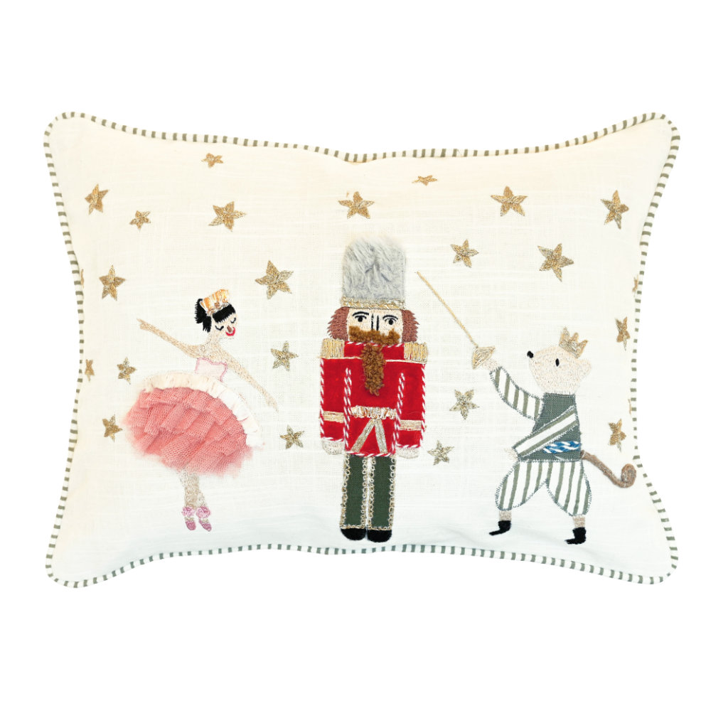 Walton Embroidered Nutcracker Cushion