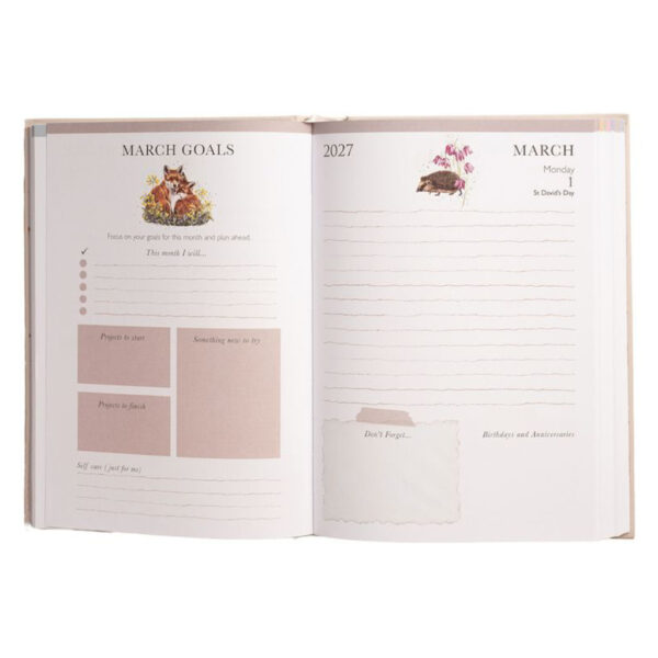 Wrendale 2027 Desk Diary Inner Example 1 Image