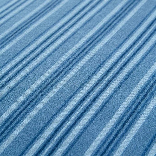 Christy Finchley Stripe Denim Brushed Cotton Duvet Cover Set