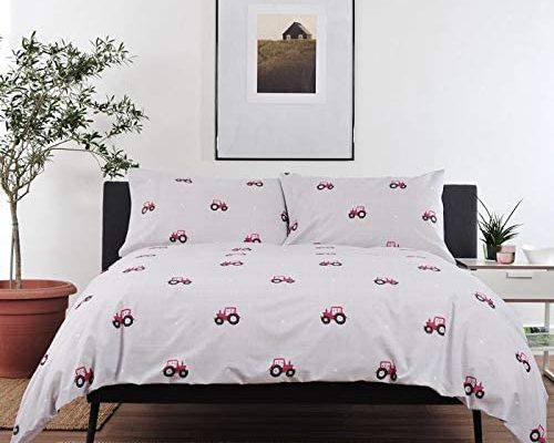 Deyong-Red-Tractor-Duvet-Set-Single-Double-King-Superking